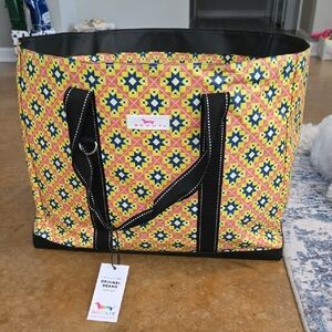 Scout Vibrant Yellow and Navy Tote Bag